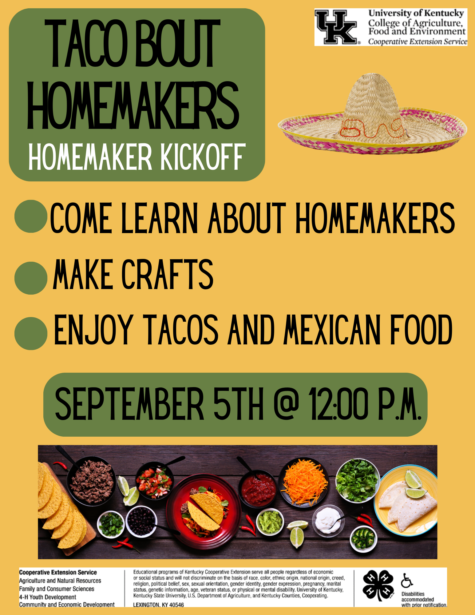 Homemaker Kickoff Flyer 