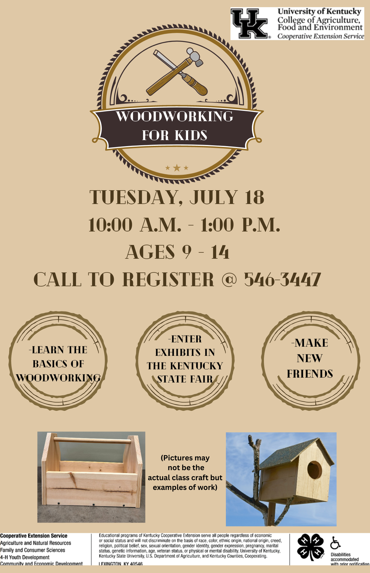 Woodworking flyer 
